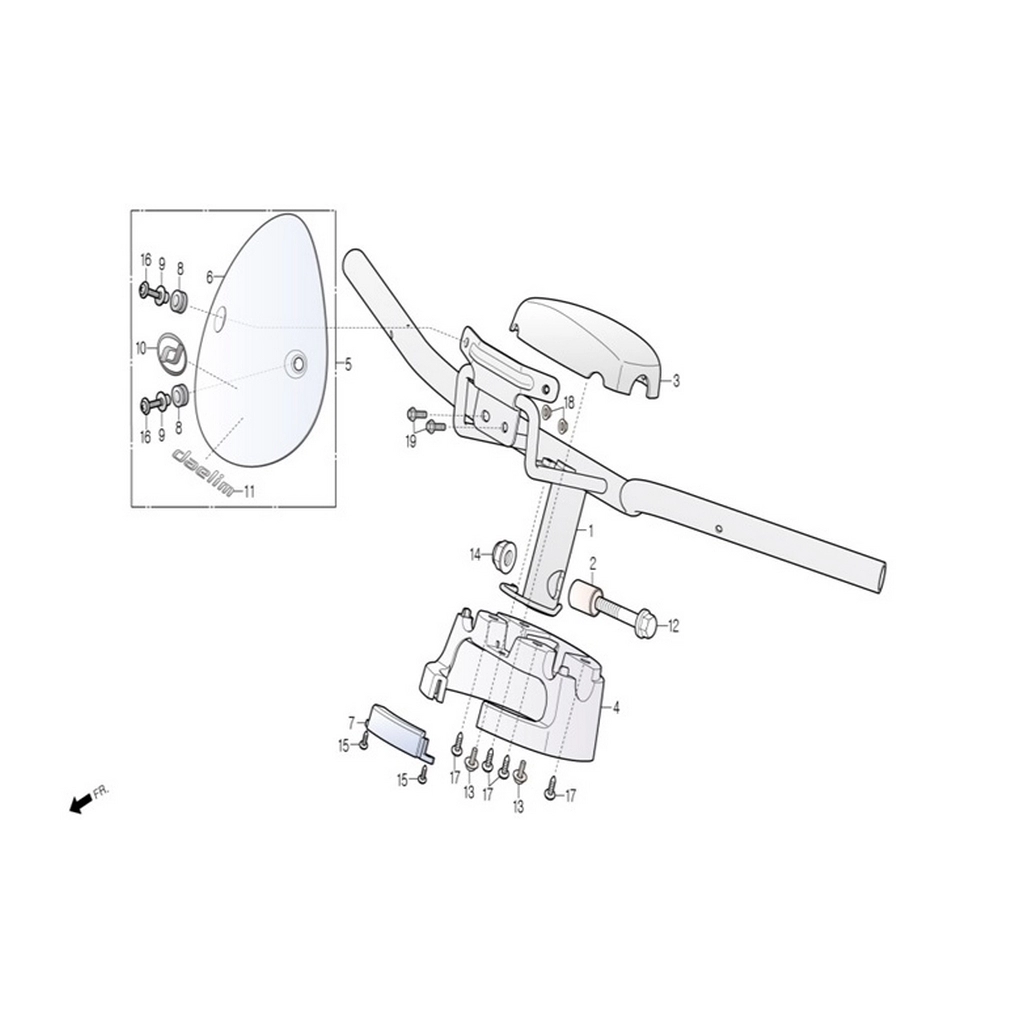 DAELIM TS50 (DL50-BG) DIREKSIYON SABITLEME SOMUN 10MM #DL50-BG F0514